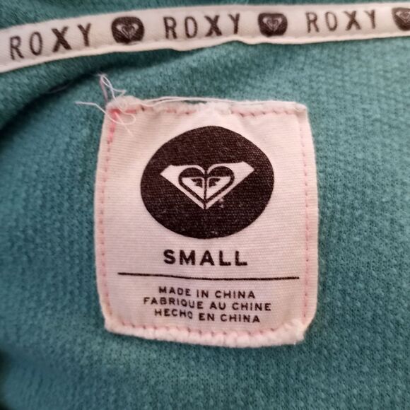 ROXY TURQUOISE HOODIE SZ.S GUC - Picture 6 of 6
